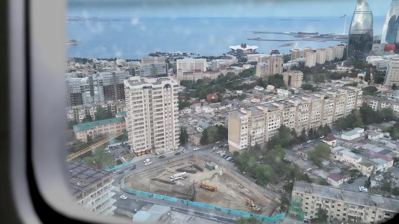 in the center of Baku